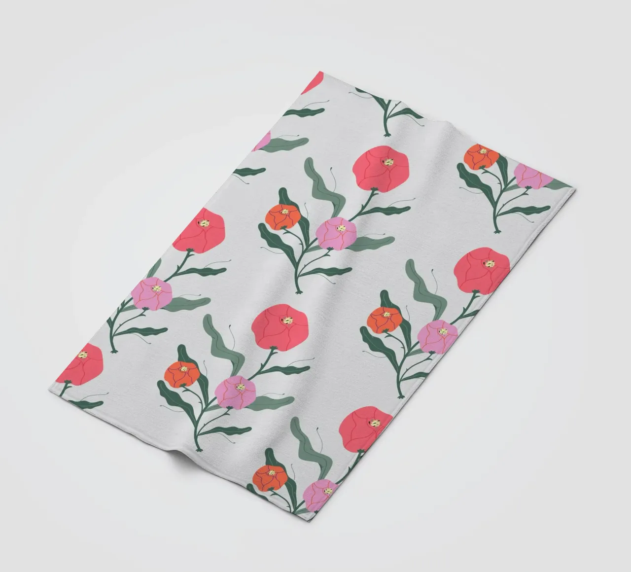 Poeony Pattern coperta in pile da Silvie Illustration