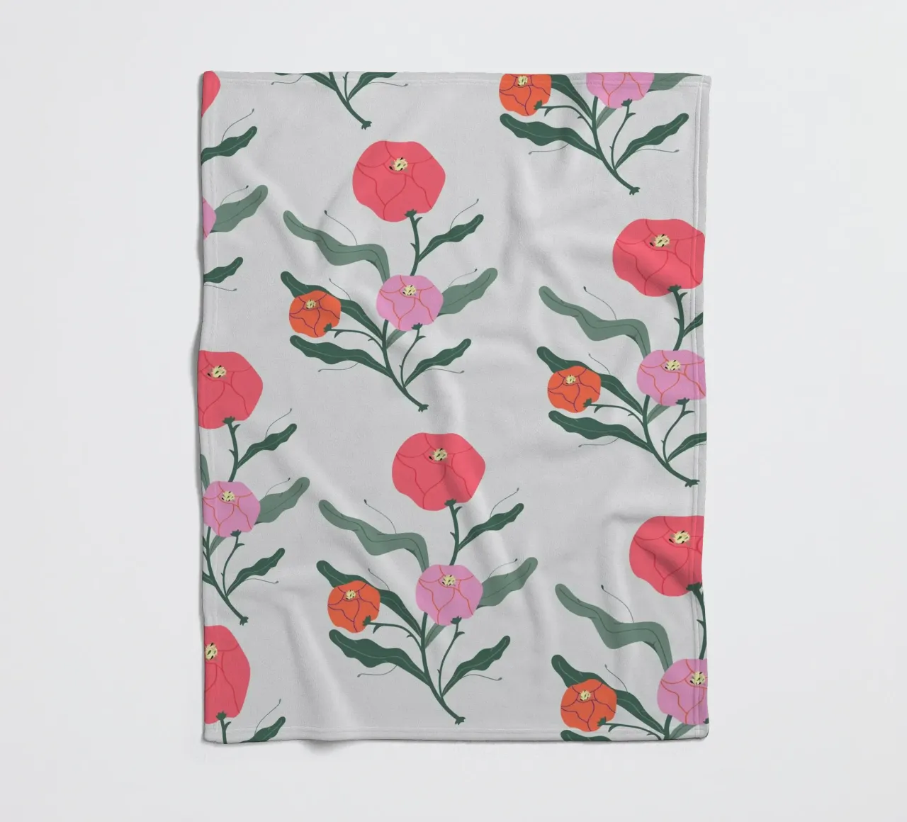 Poeony Pattern coperta in pile da Silvie Illustration