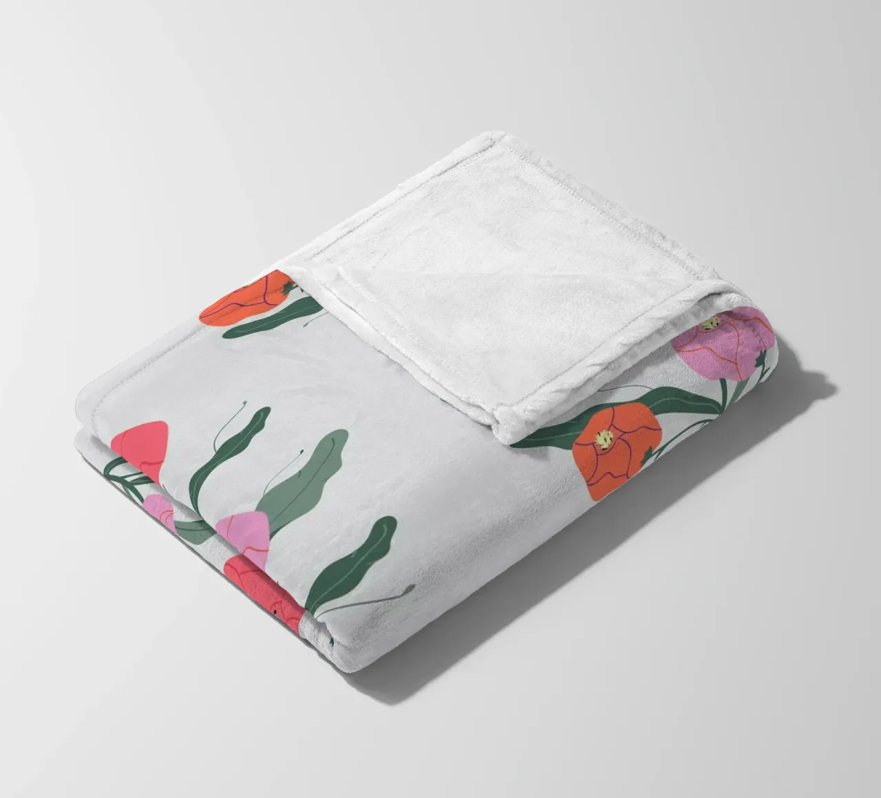 Poeony Pattern coperta in pile da Silvie Illustration