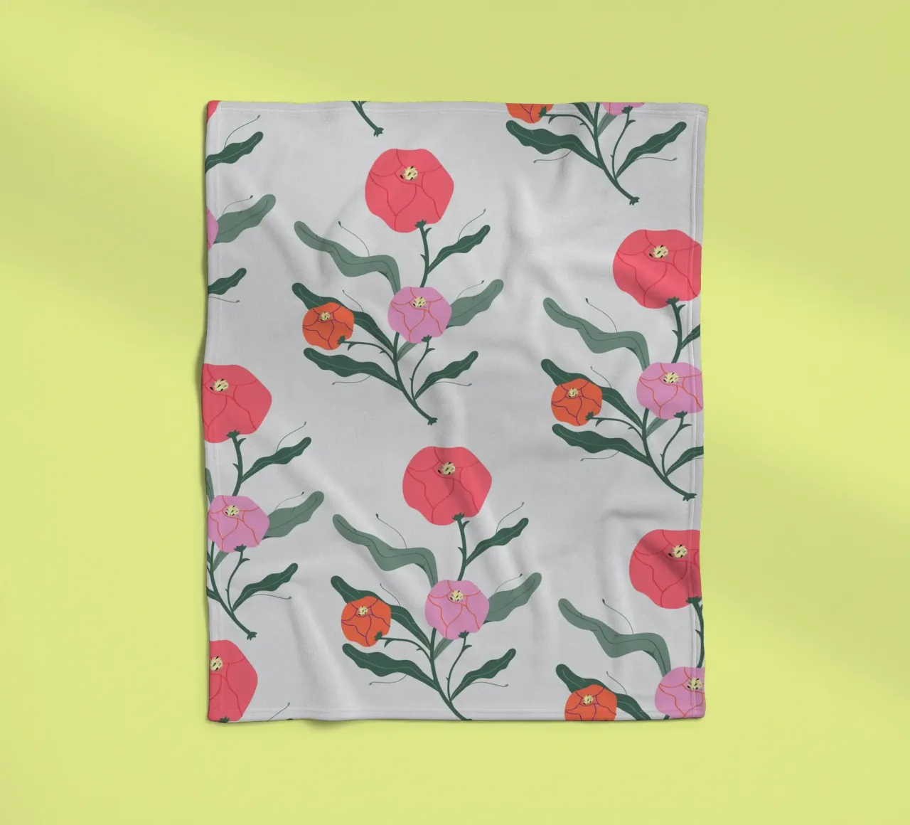 Poeony Pattern coperta in pile da Silvie Illustration