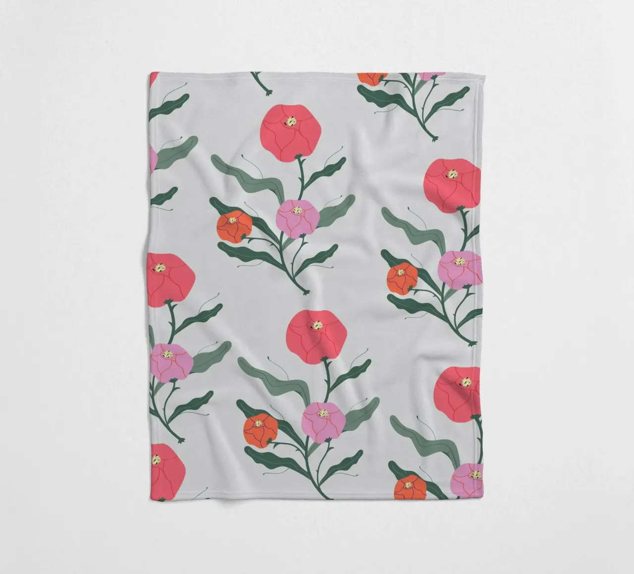 Poeony Pattern coperta in pile da Silvie Illustration