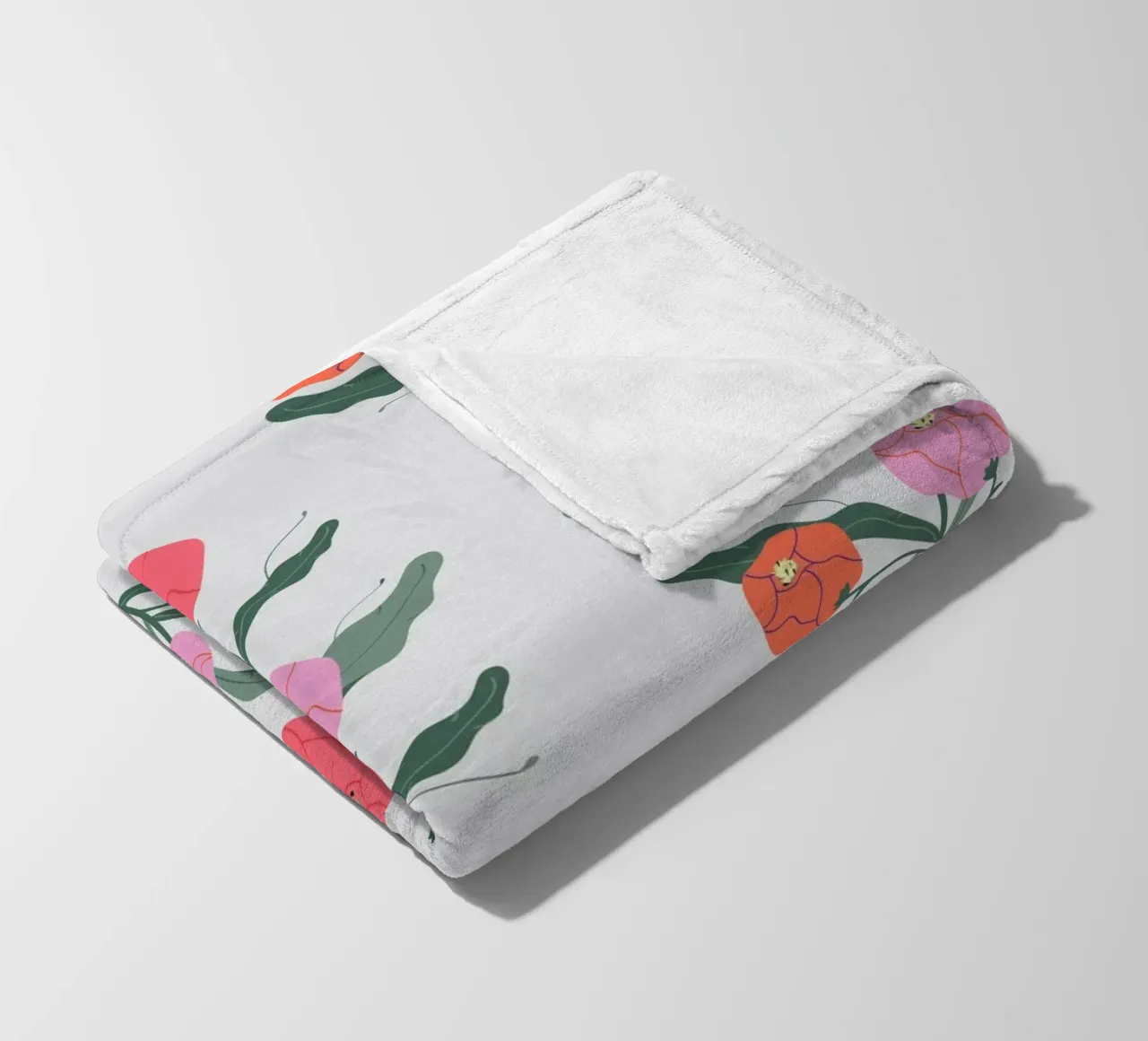 Poeony Pattern coperta in pile da Silvie Illustration