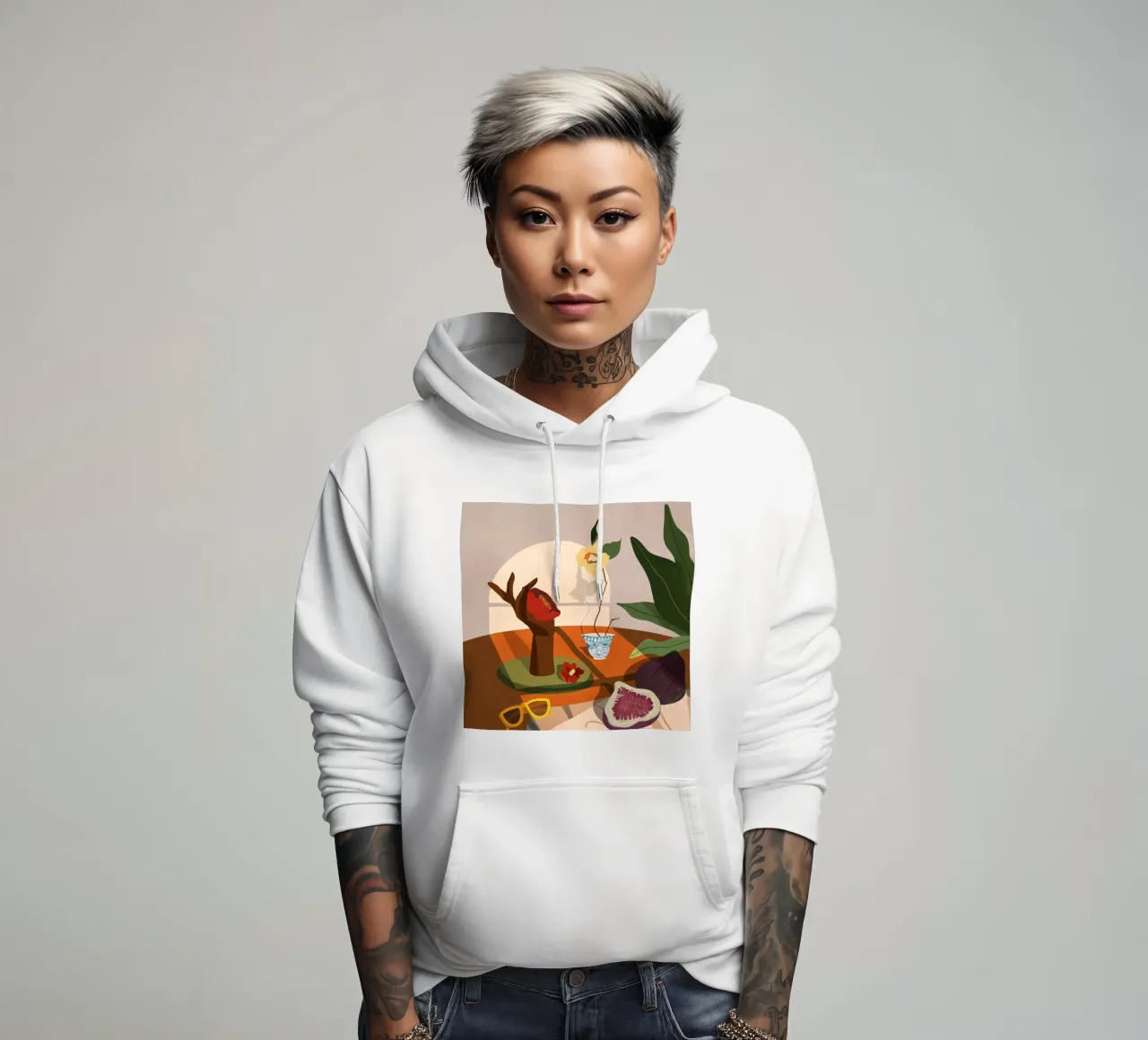 Fig & Camelia felpa con cappuccio da Arty Guava