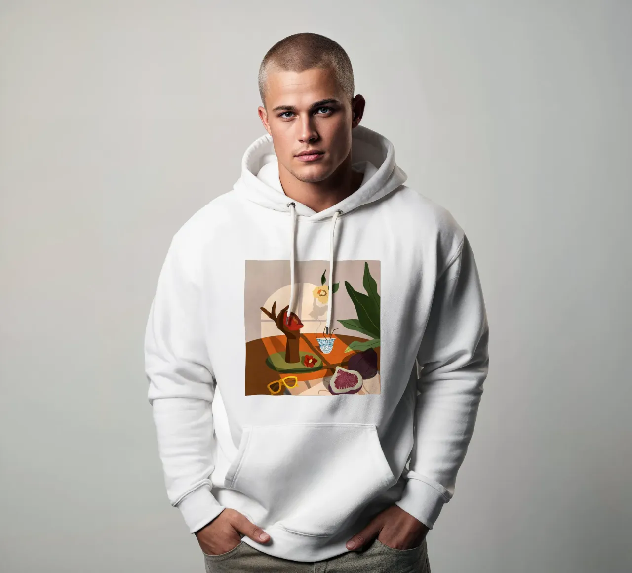 Fig & Camelia felpa con cappuccio da Arty Guava