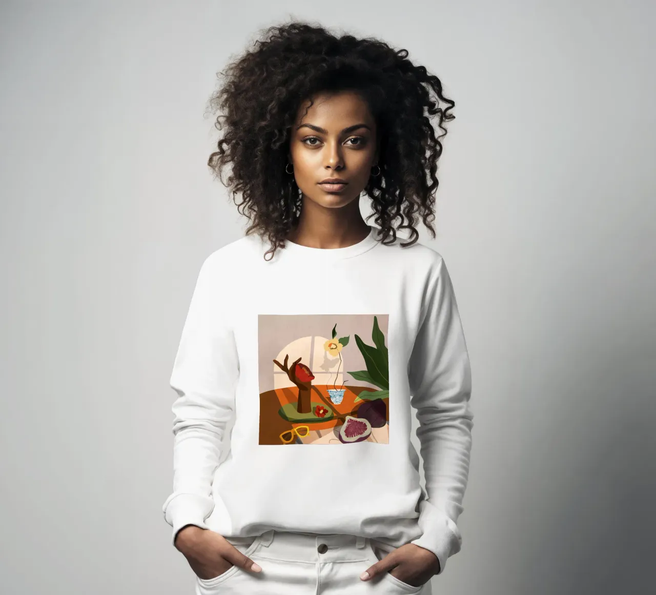 Fig & Camelia felpa da Arty Guava