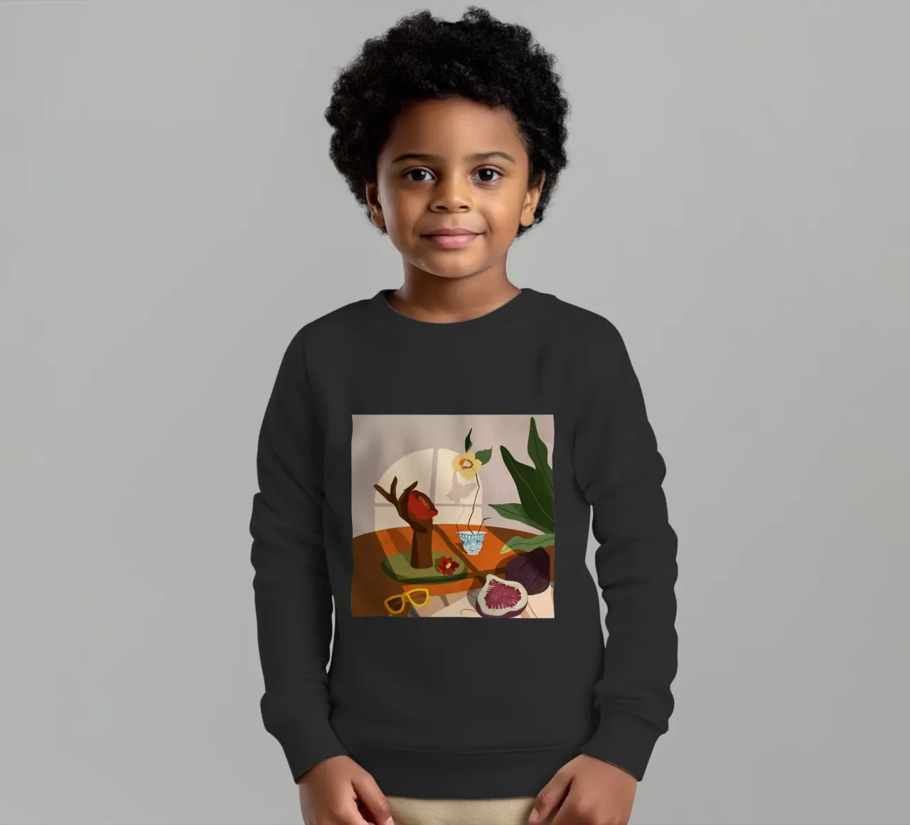 Fig & Camelia felpa bambino da Arty Guava