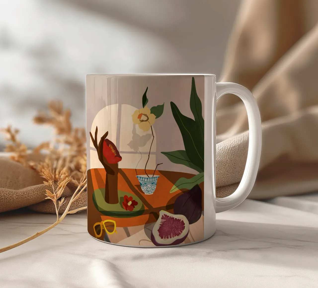 Fig & Camelia tazza in ceramica da Arty Guava