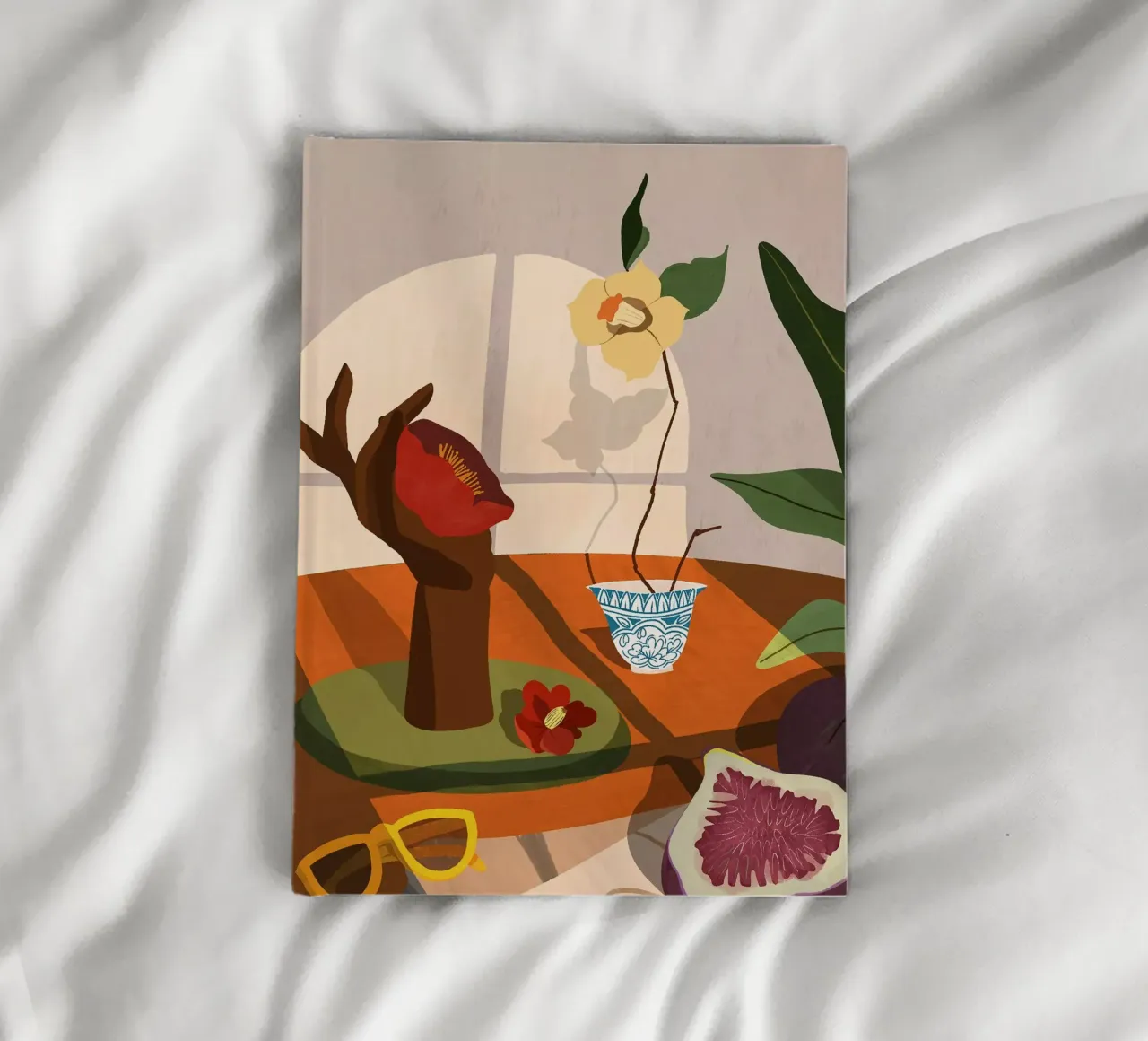 Fig & Camelia notebook by Arty Guava