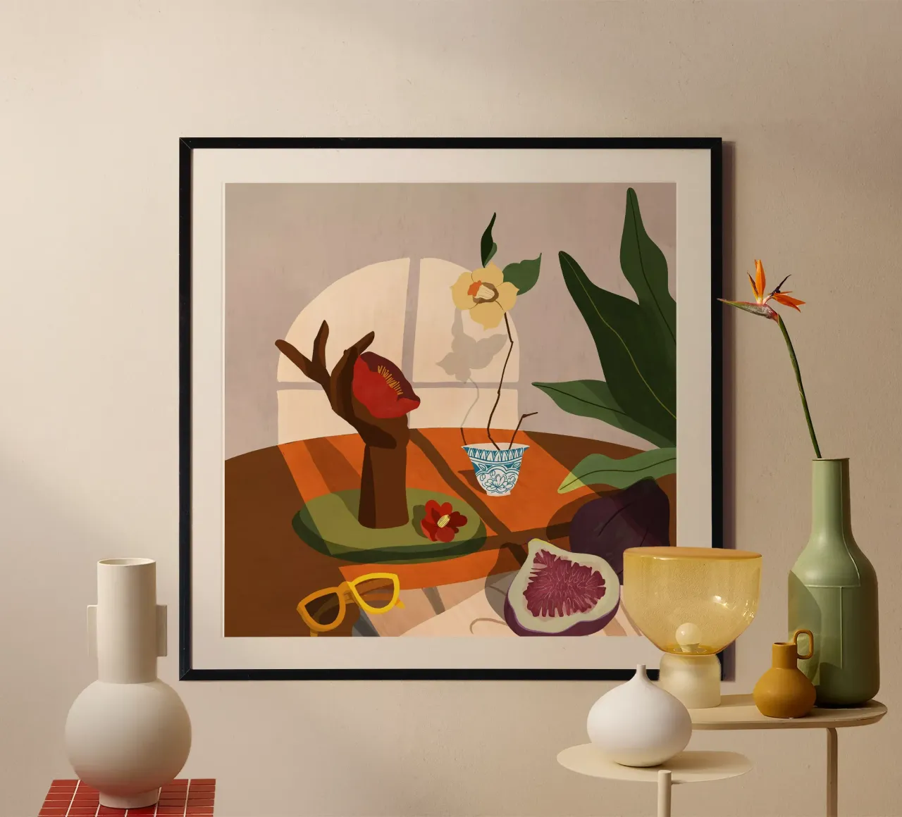Fig & Camelia poster da Arty Guava