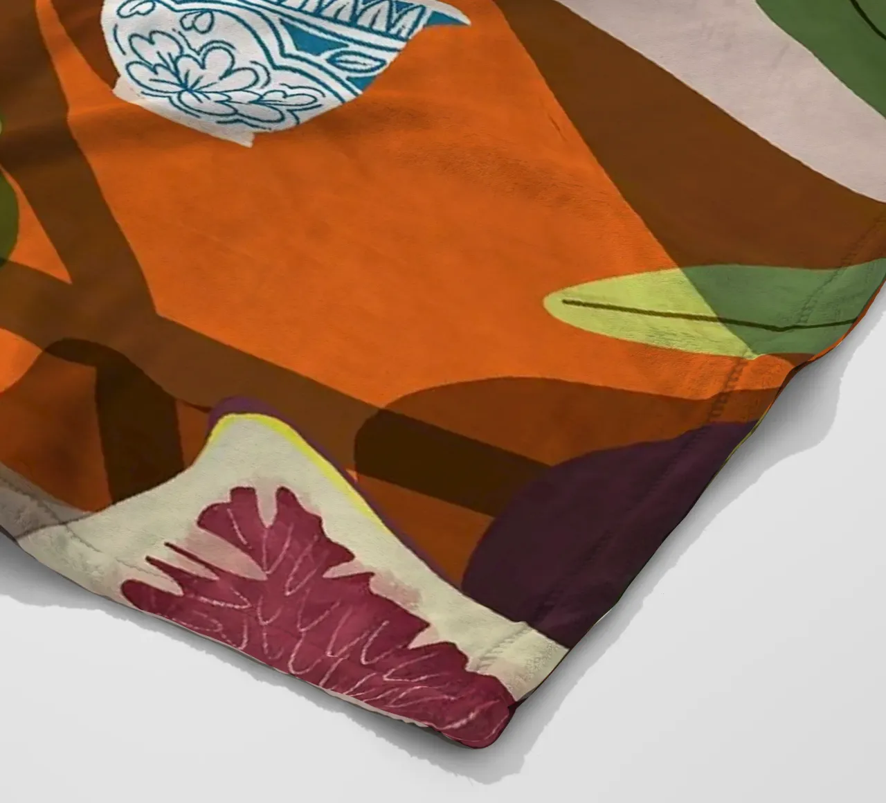 Fig & Camelia coperta in pile da Arty Guava