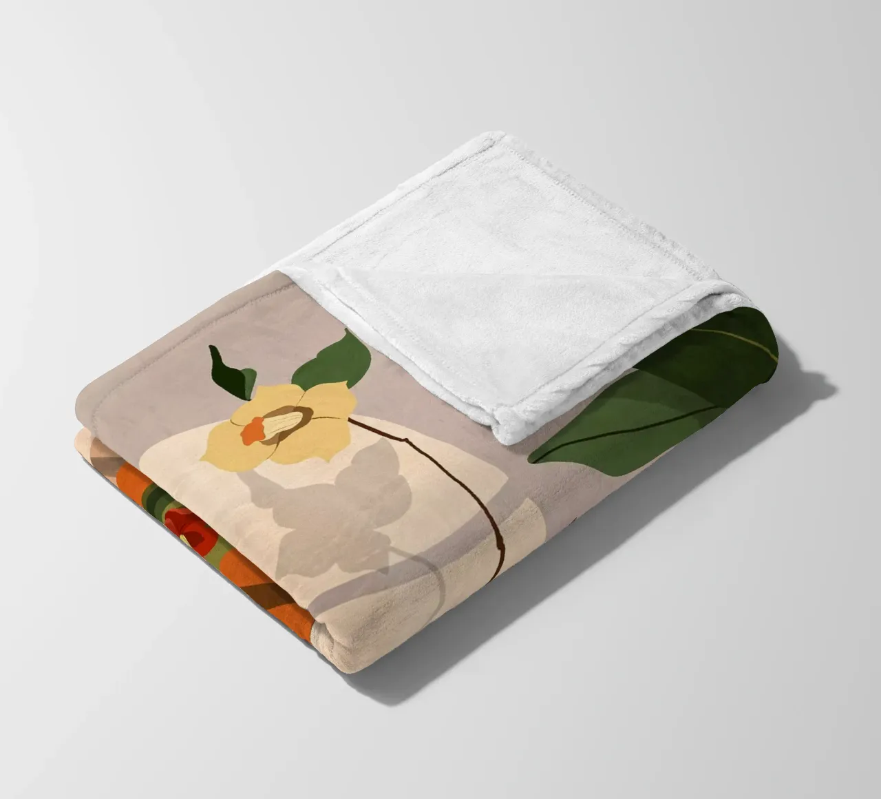 Fig & Camelia coperta in pile da Arty Guava