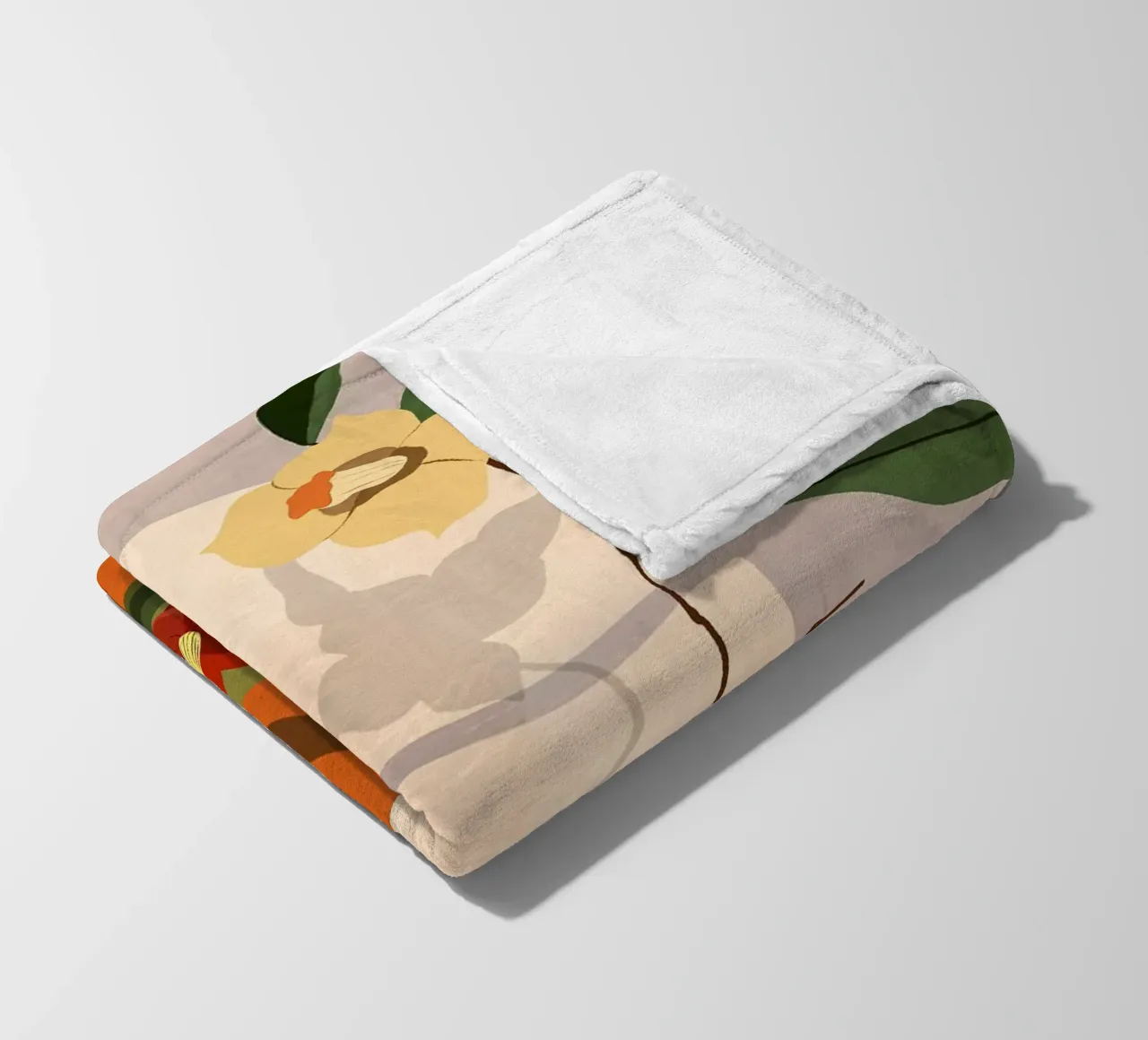 Fig & Camelia coperta in pile da Arty Guava