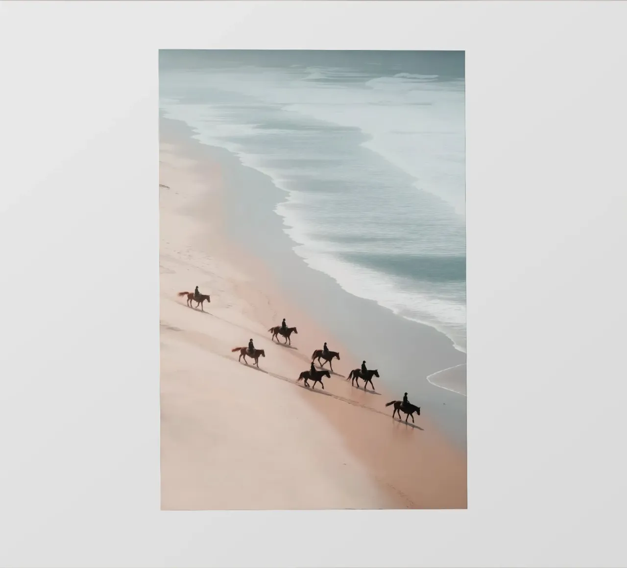 Horseback Riding on a Beach pvc cover by Indigo Tides Art