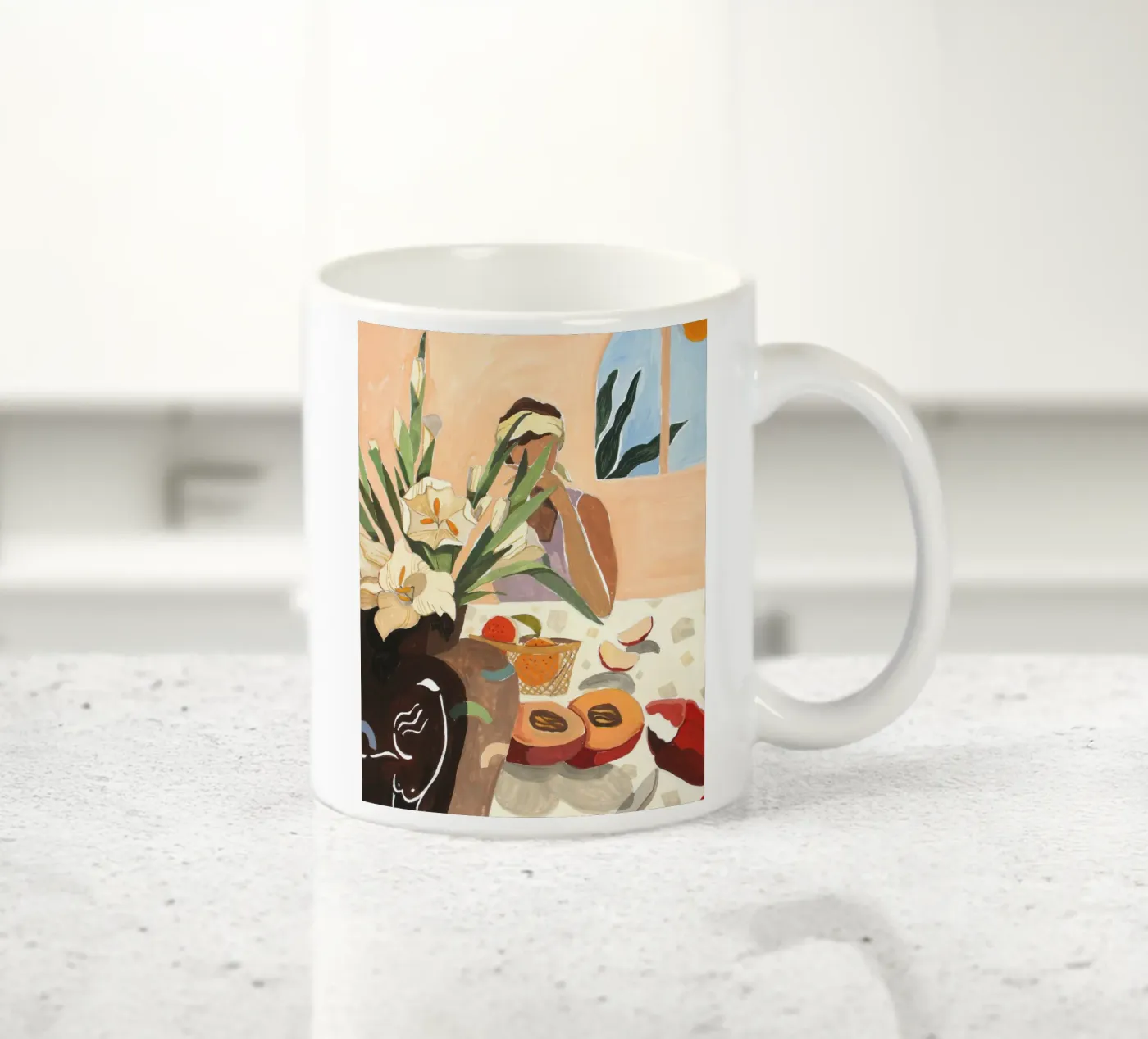 Brunch ceramic mug by Arty Guava