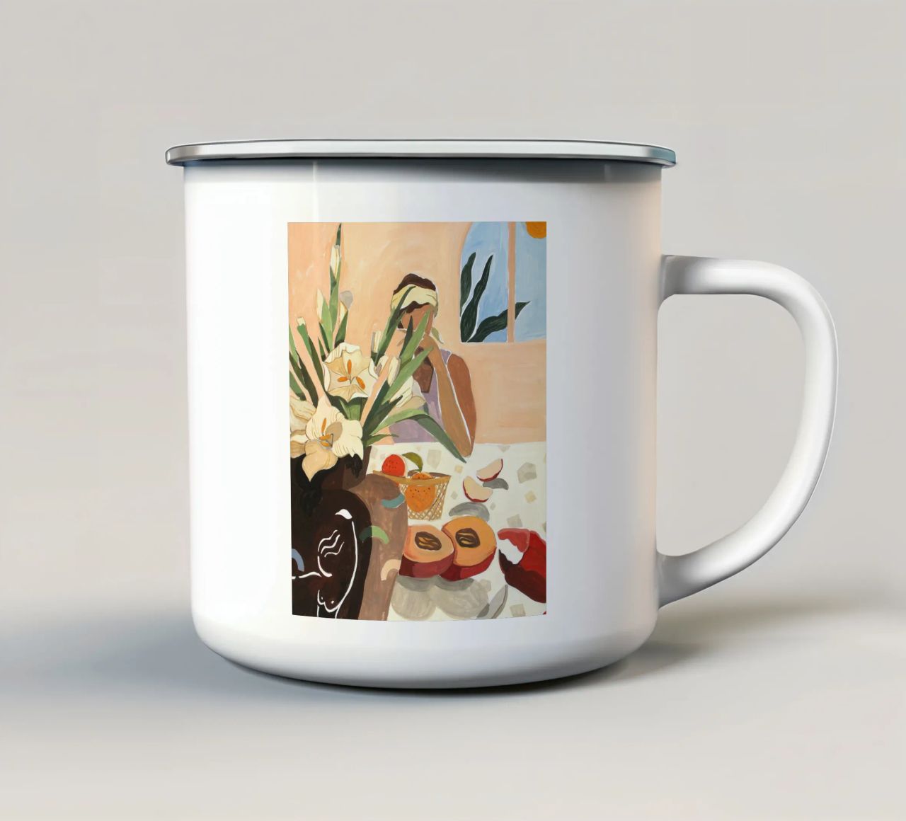 Brunch tazza in smalto da Arty Guava
