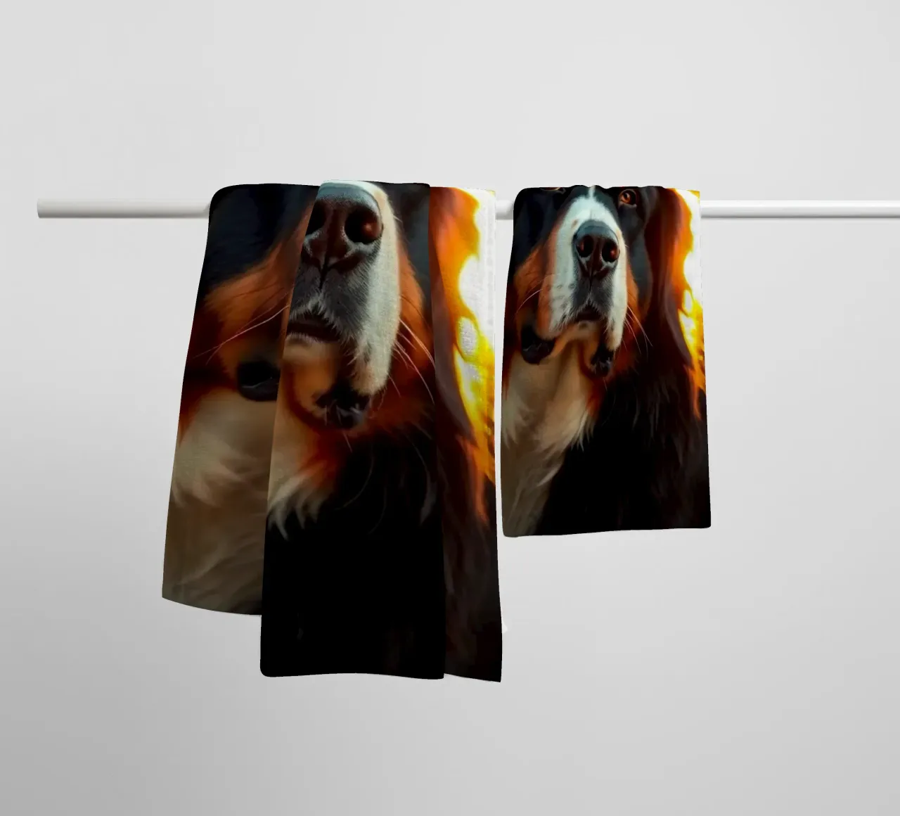 Bellissimo cane da montagna bernese #139 asciugamano da bagno da Yumis.Beargang.and.Me