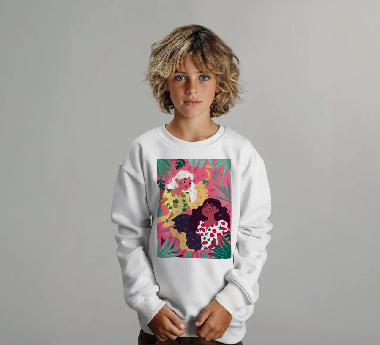 Armonia floreale in fiore felpa bambino da Ivory Frame