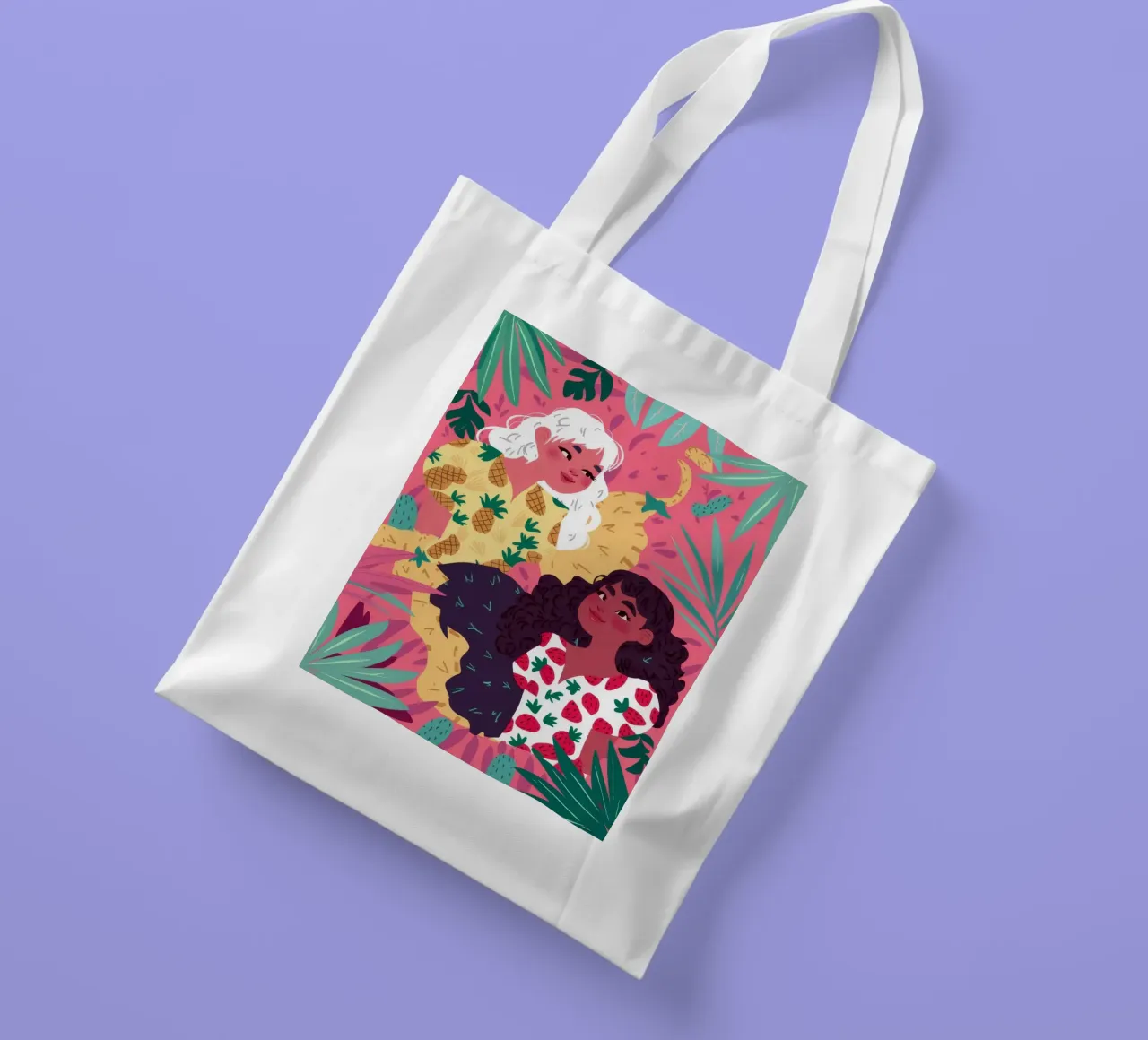 Armonia floreale in fiore borsa in juta da Ivory Frame