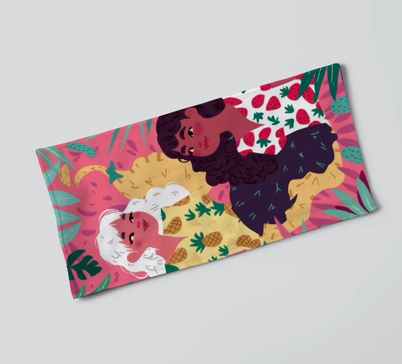 Armonia floreale in fiore asciugamano da bagno da Ivory Frame