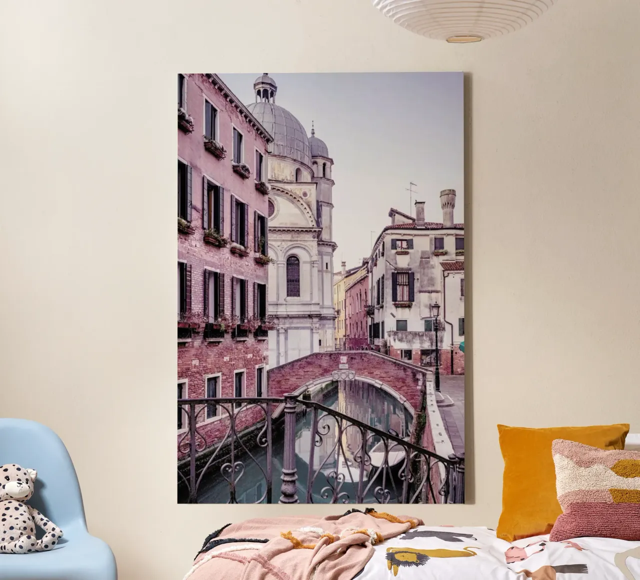 Bridge Over Water canvas met Baklijst van METROPOLIS