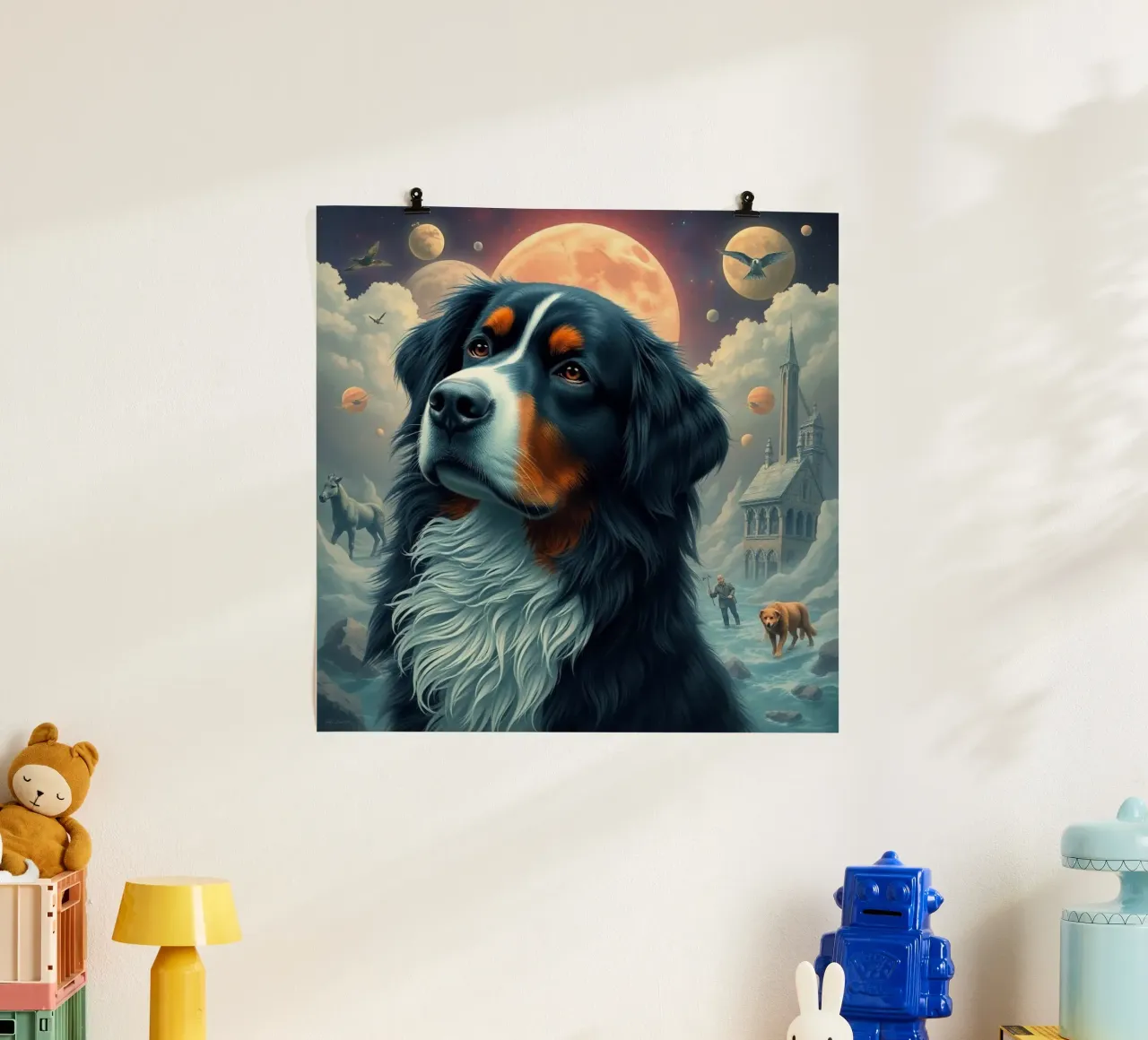 Bellissimo cane da montagna bernese #140 poster da Yumis.Beargang.and.Me