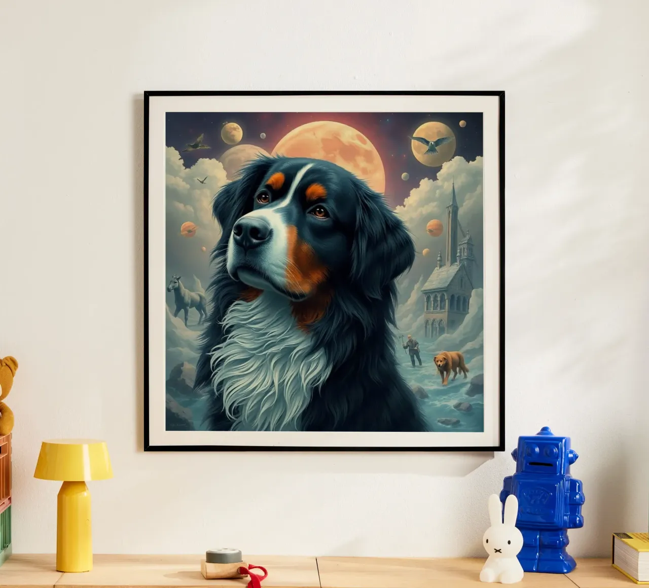 Bellissimo cane da montagna bernese #140 poster da Yumis.Beargang.and.Me