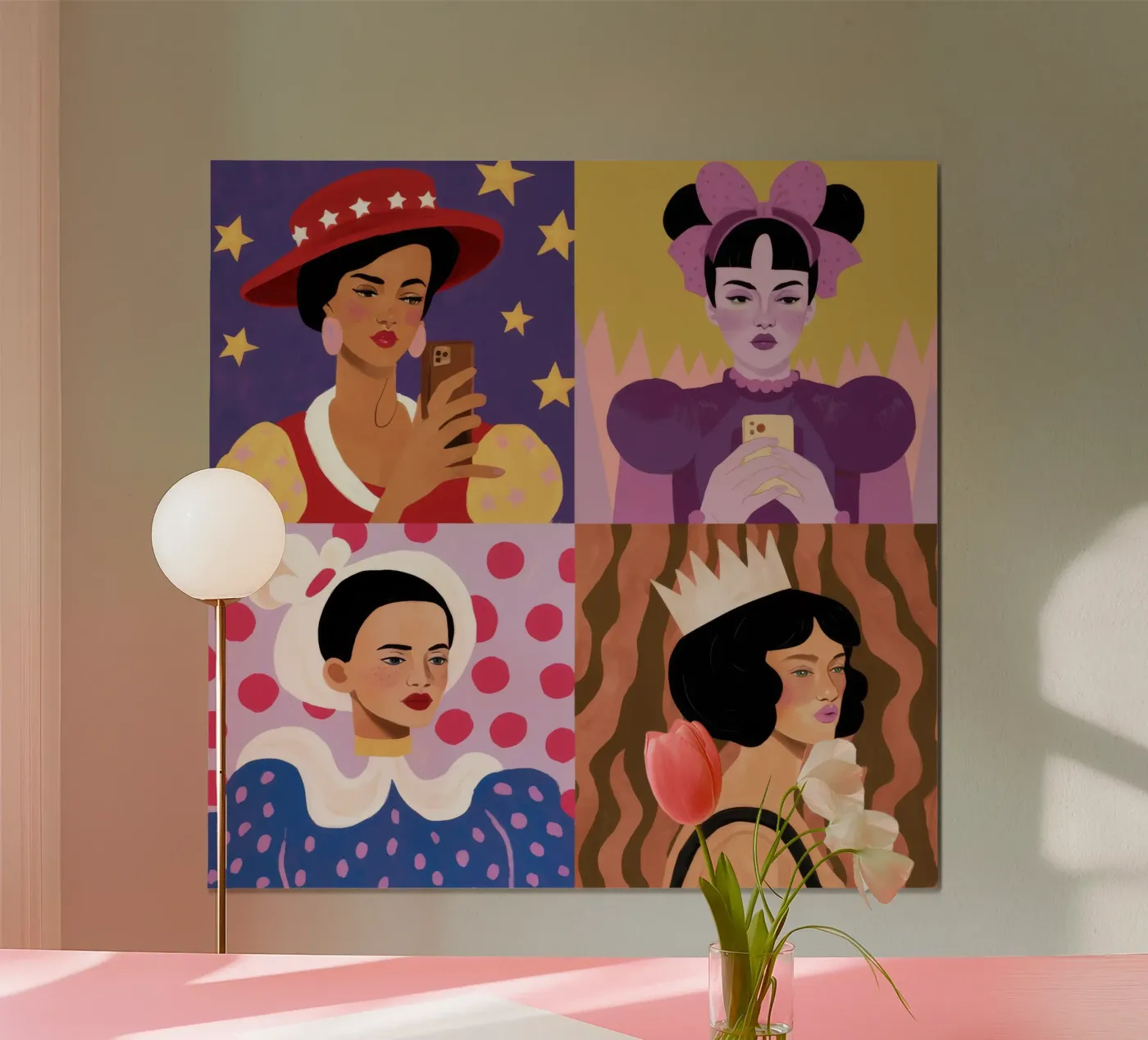 Whimsical Quartet poster by Ivory Frame