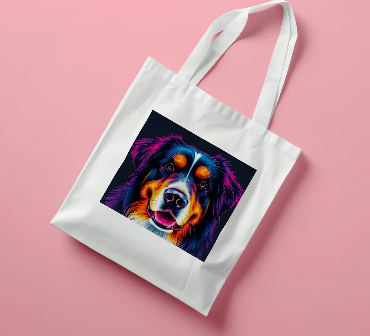 Bellissimo cane da montagna bernese #141 borsa in juta da Yumis.Beargang.and.Me