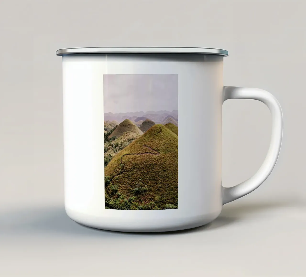 Mossy Landscape tazza in smalto da METROPOLIS