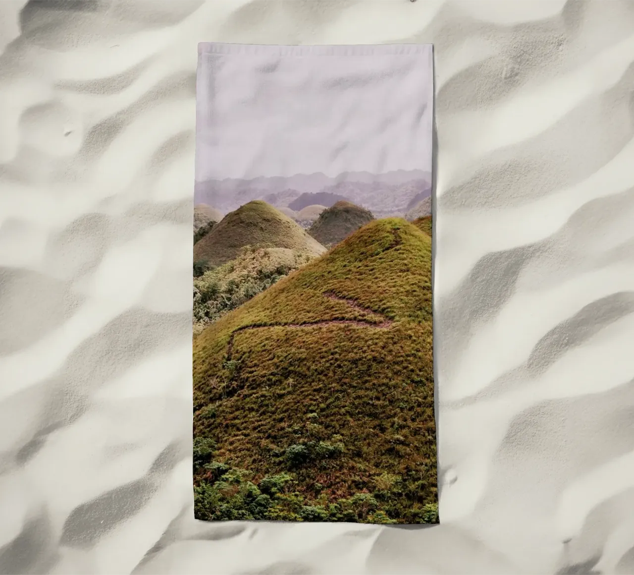 Mossy Landscape beach towel by METROPOLIS