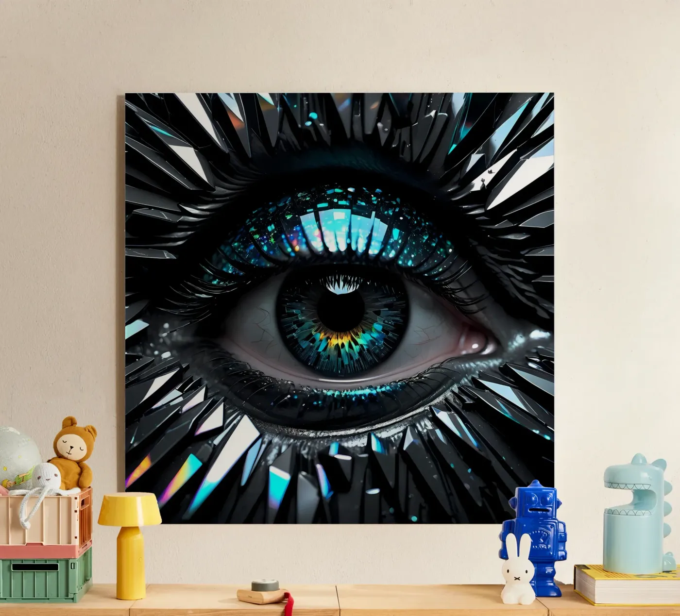 Silberauge acryl van kosinsart.gallery1