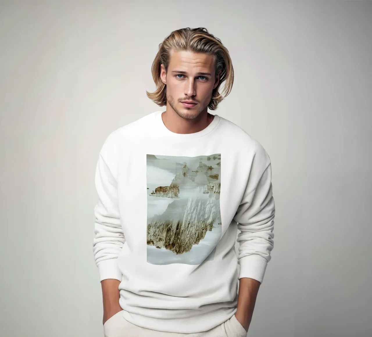 Rocks in Reflection Sweatshirt von METROPOLIS