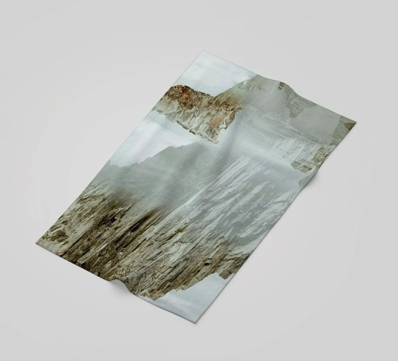 Rocks in Reflection beach towel by METROPOLIS