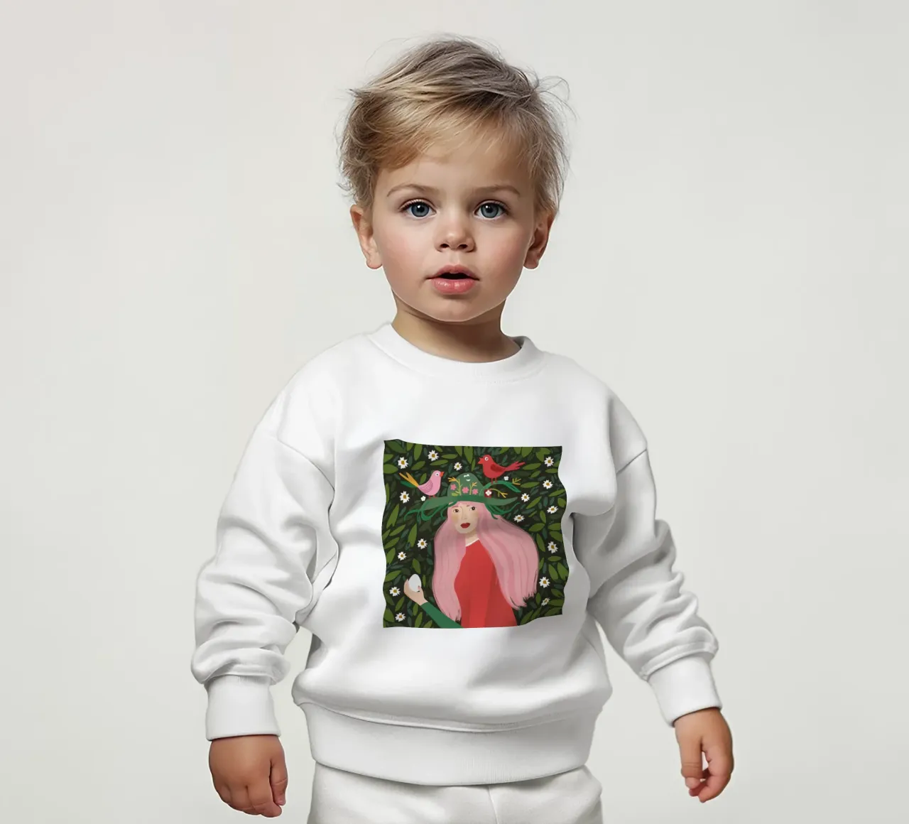 Fanciulla della foresta incantata felpa neonato da Ivory Frame
