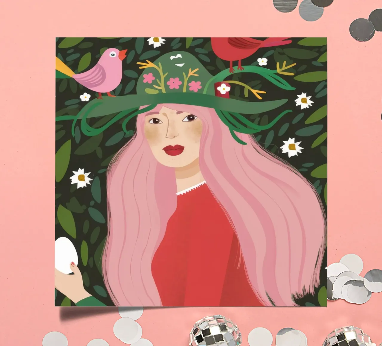Enchanted Forest Maiden sticker sheet by Ivory Frame