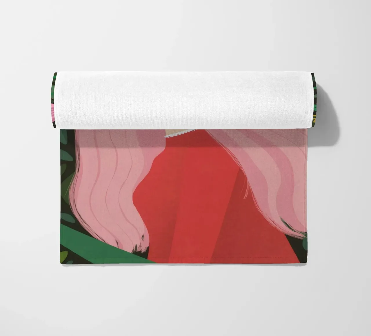Fanciulla della foresta incantata telo mare da Ivory Frame