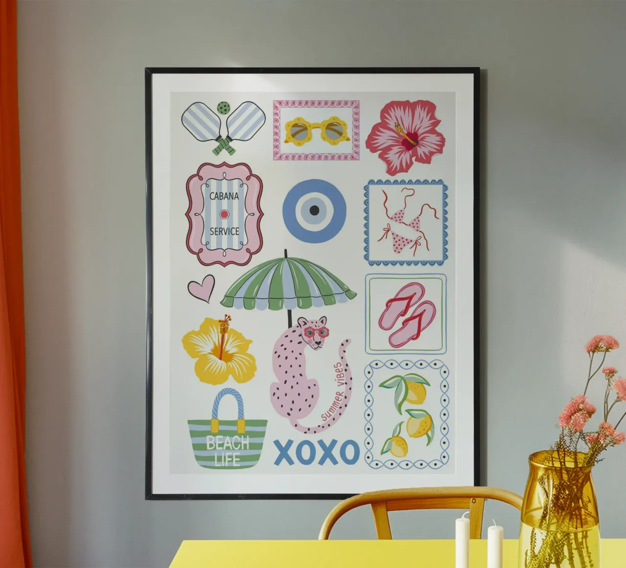 Whimsical summer beach vibes carta hahnemühle da Vivdesign