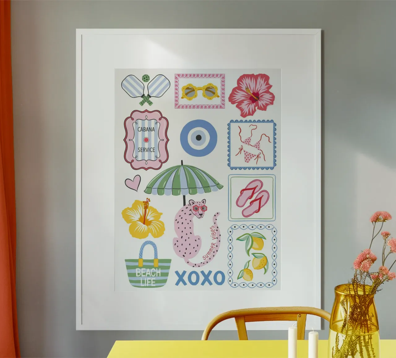 Whimsical summer beach vibes carta hahnemühle da Vivdesign