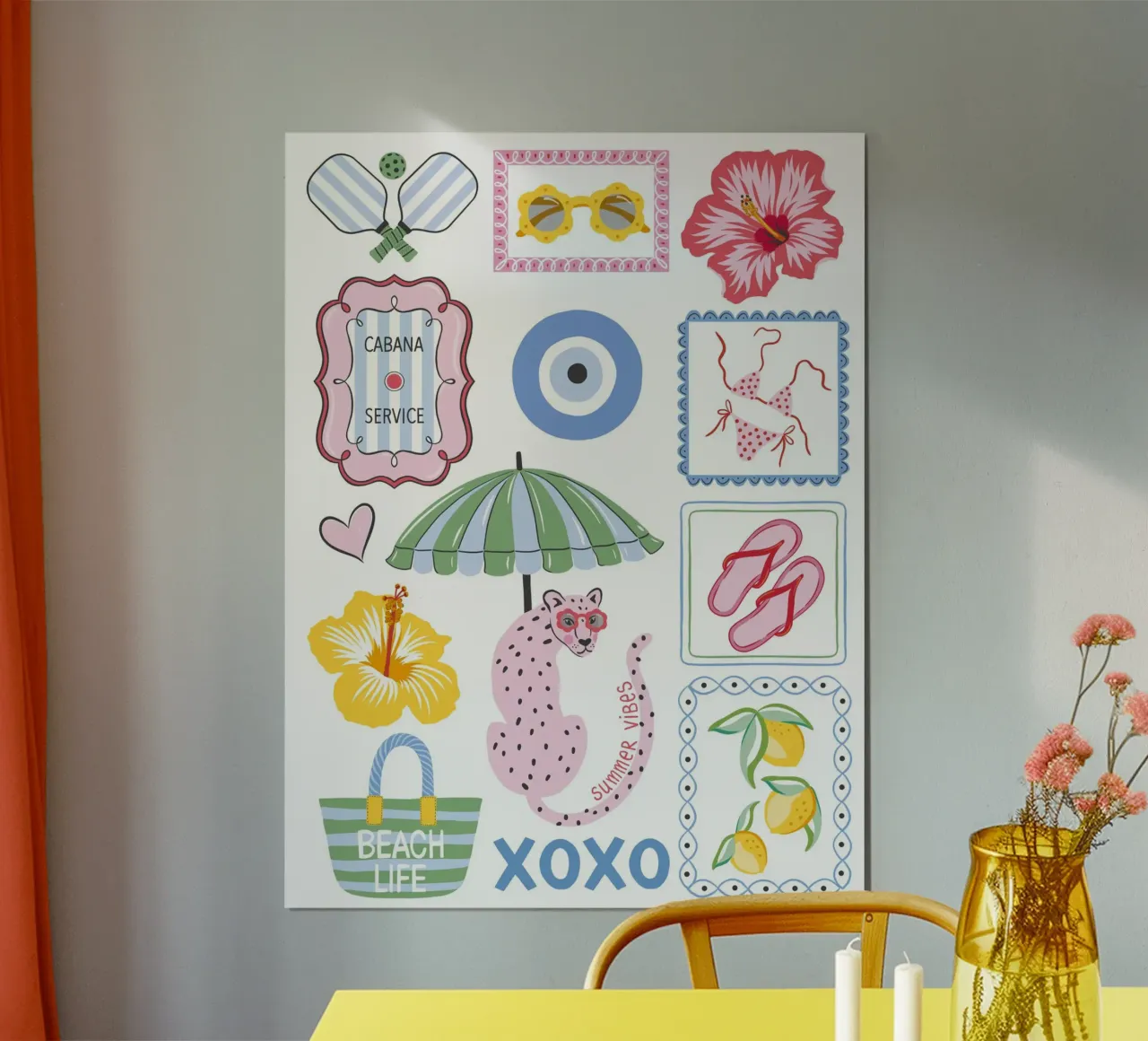 Whimsical summer beach vibes carta hahnemühle da Vivdesign