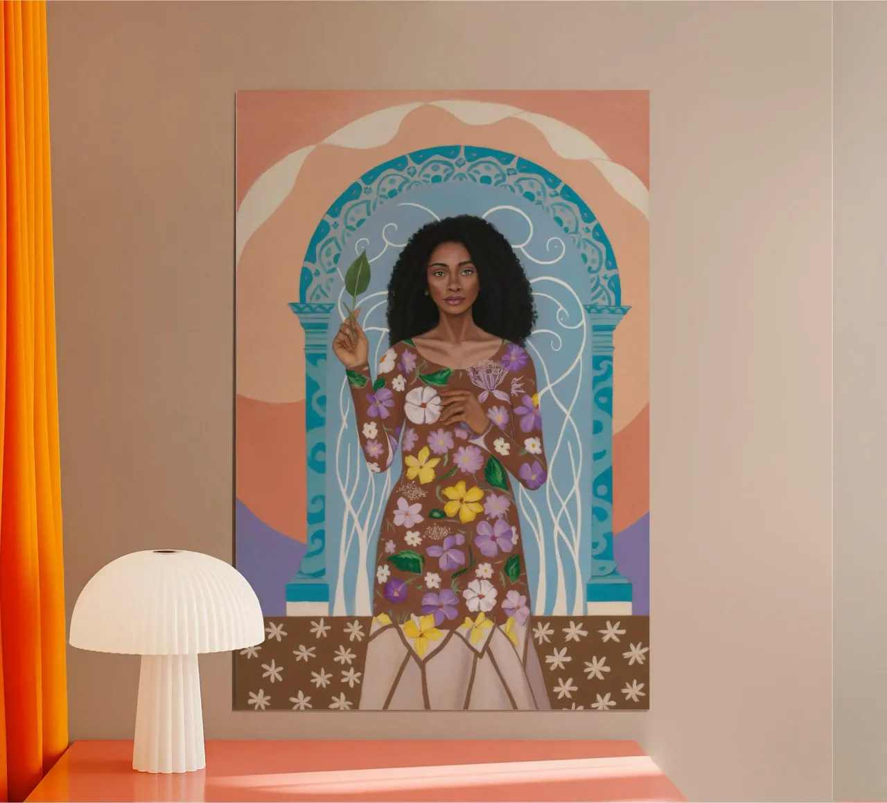 Portale del Giardino Mistico poster con telaio in plastica da Ivory Frame