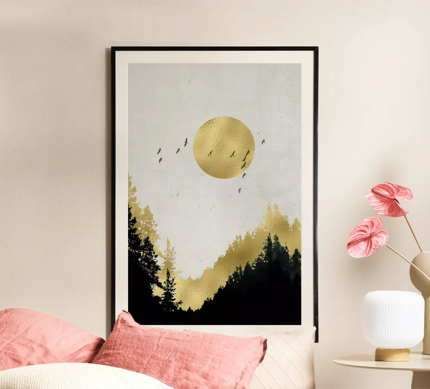 Goldmond poster da Mia Nissen