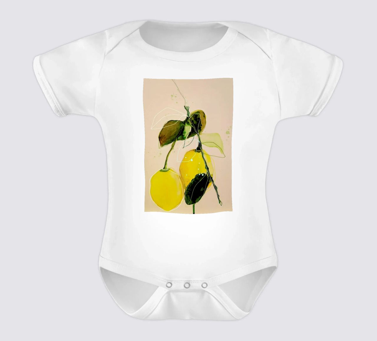 Lemonstudy 02 body neonato maniche corte da Leigh Viner