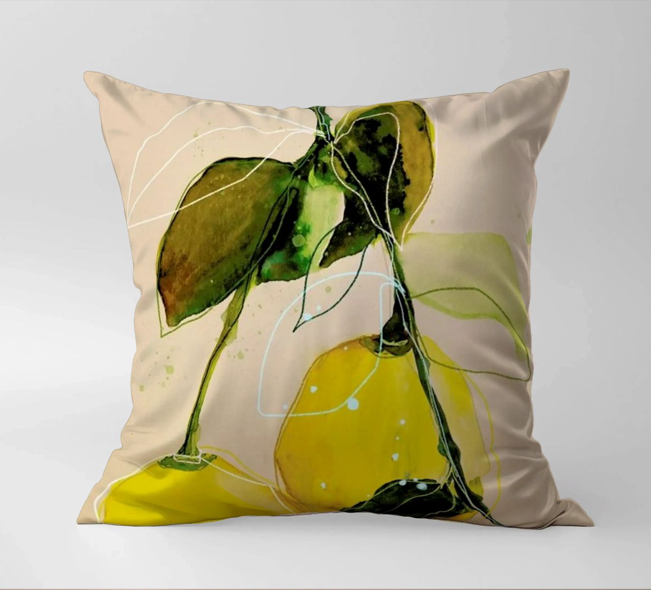 Lemonstudy 02 cuscino da Leigh Viner