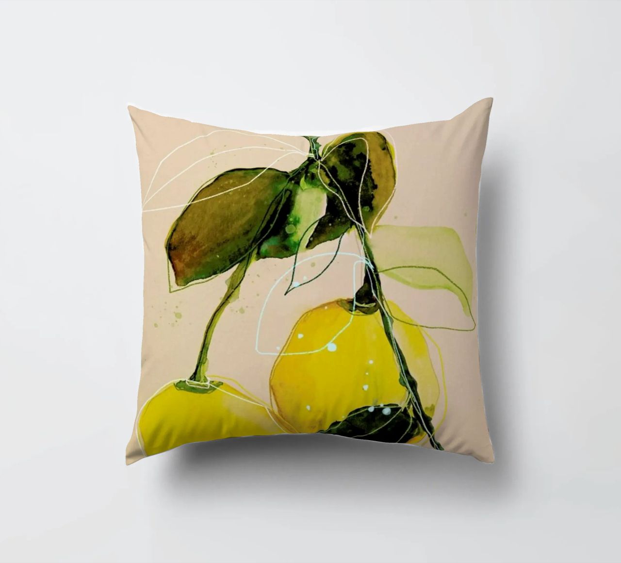 Lemonstudy 02 cuscino da Leigh Viner