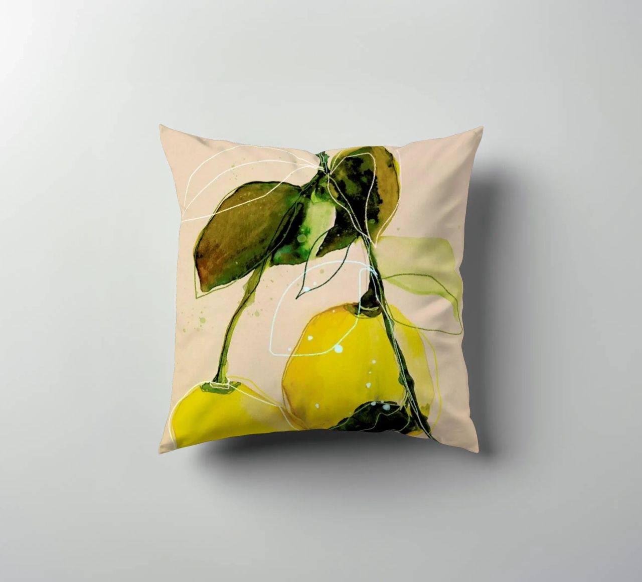 Lemonstudy 02 cuscino da Leigh Viner