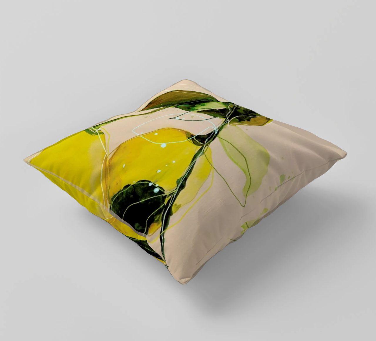 Lemonstudy 02 cuscino da Leigh Viner