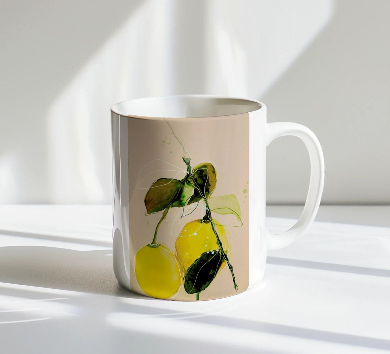 Lemonstudy 02 tazza in ceramica da Leigh Viner