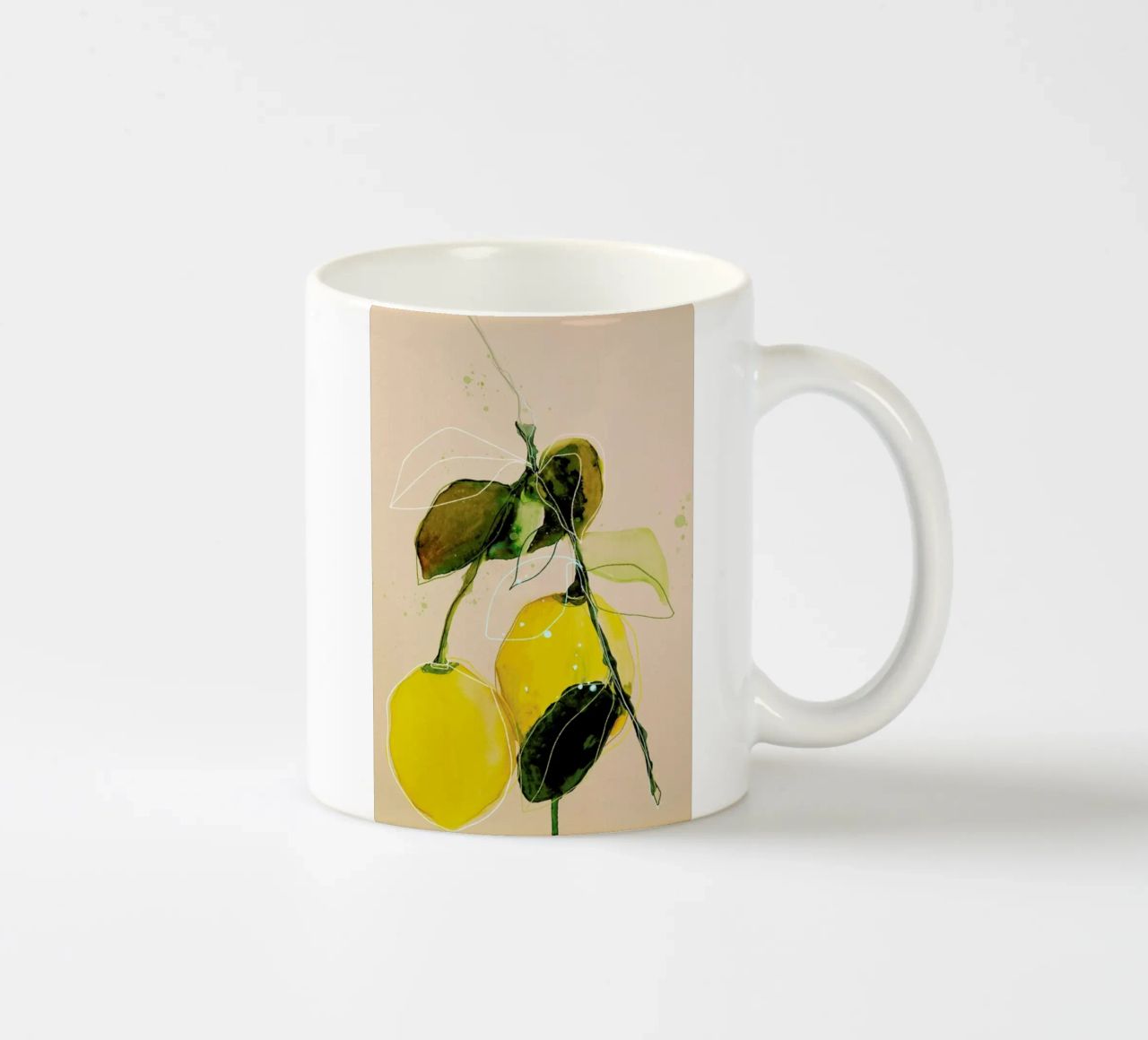 Lemonstudy 02 tazza in ceramica da Leigh Viner