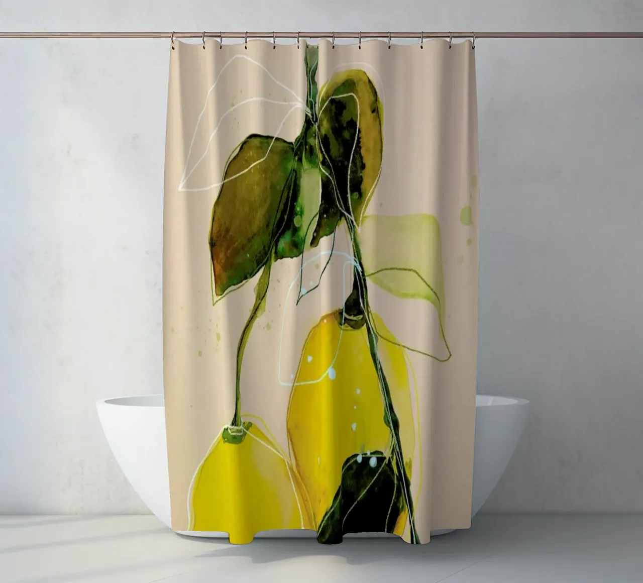 Lemonstudy 02 tenda da doccia da Leigh Viner