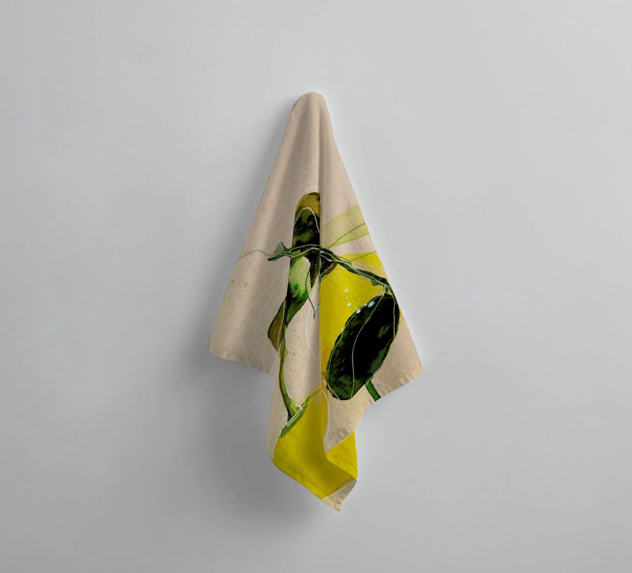 Lemonstudy 02 Handtuch von Leigh Viner